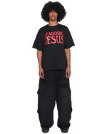 "J'ADORE JESUS" TEE - BLACK
