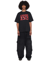 "J'ADORE JESUS" TEE - BLACK