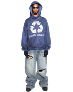 BORN AGAIN ZIP-UP - BLUE