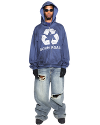 BORN AGAIN ZIP-UP - BLUE