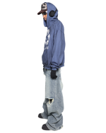 BORN AGAIN ZIP-UP - BLUE