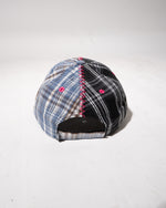 SPLIT-PATTERN CAP - PLAID