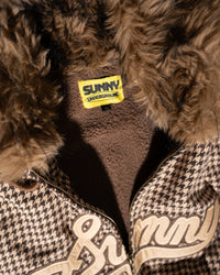 HOUNDSTOOTH FUR ZIP UP