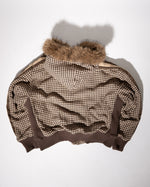 HOUNDSTOOTH FUR ZIP UP