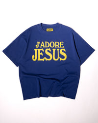"J'ADORE JESUS" TEE - BLUE