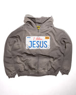 I FOLLOW JESUS ZIP-UP - GREY