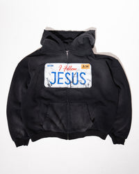 I FOLLOW JESUS ZIP-UP - BLACK