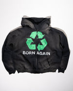BORN AGAIN ZIP UP - BLACK