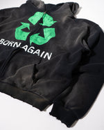 BORN AGAIN ZIP UP - BLACK
