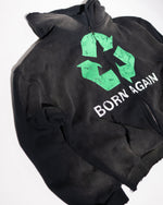 BORN AGAIN ZIP UP - BLACK