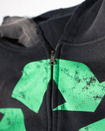 BORN AGAIN ZIP UP - BLACK