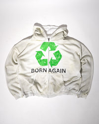 BORN AGAIN ZIP-UP - WHITE