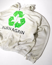 BORN AGAIN ZIP-UP - WHITE