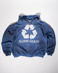BORN AGAIN ZIP-UP - BLUE