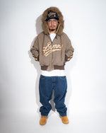 HOUNDSTOOTH FUR ZIP UP