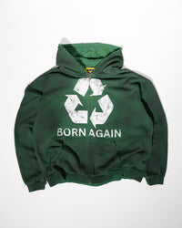 BORN AGAIN ZIP-UP - GREEN