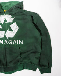 BORN AGAIN ZIP-UP - GREEN