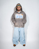 I FOLLOW JESUS ZIP-UP - GREY