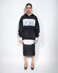 I FOLLOW JESUS ZIP-UP - BLACK